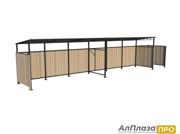 Контейнерная площадка для ТБО "MONO" (6 контейнеров+Доп. секция)