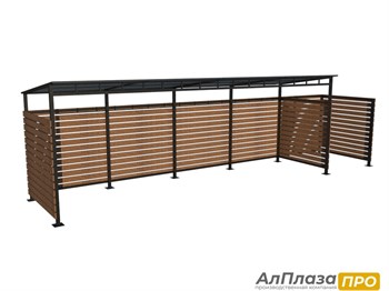 Контейнерная площадка ТБО "FORESTER LITE" (4 контейнера+Доп. секция)