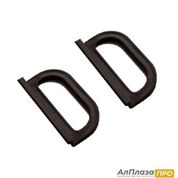 Ручка для МС, овальная, Коричневая, 2 шт.