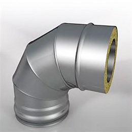 Оцинкованный отвод Термо 87° (диаметр 120/180 мм) 1740