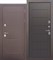 Дверь входная ISOTERMA Медный антик Темный кипарис 9643