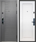 Дверь входная Е-Тайга 9 см. 2МДФ с электронным замком Антик Серебро/Эмалит Белый 10198