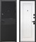 Дверь входная Luxor 2МДФ Карбон Черный Карбон/Эмалит Белый 10389