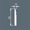 Плинтус Cosca Decor PX031, 82х11, 2000мм, Экополимер 10589 - фото 34731