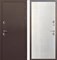Дверь входная 11см Протерма Шоколад Букле, Астана Эш Уайт 10996