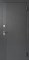 Дверь входная 7,8 см ПРОсемь Линии МДФ Сатин Графит / МДФ Эмалит Белый 11020