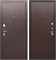 Дверь входная Тайга 7 см. Металл/Металл Темный Медный Антик (860 мм, Левая) 9862-860L