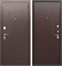 Дверь входная Тайга 9 см. Метал/Метал Темный Медный Антик (960 мм, Правая) 9859-960R