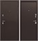 Дверь входная 9 см Медный Антик  Металл / металл (860 мм, Правая) 9702-860R