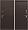 Дверь входная 9 см Медный Антик  Металл / металл (960 мм, Левая) 9702-960L
