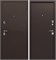 Дверь входная 9 см Медный Антик  Металл / металл (960 мм, Правая) 9702-960R