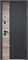 Дверь входная Luxor 2МДФ Дуб Вертикаль Зеркало Сатин Черный/Эмалит Белый (960 мм, Правая) 9665-960R