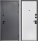 Дверь входная Luxor 2МДФ Вертикаль Сатин Графит/Эмалит Белый (860 мм, Правая) 9659-860R