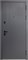 Дверь входная Luxor 2МДФ Вертикаль Сатин Графит/Эмалит Белый (860 мм, Правая) 9659-860R