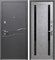 Дверь входная Luxor 2мм Муар Антрацит микс темный Бетон серый Царга (860 мм, Правая) 9657-860R