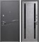 Дверь входная Luxor 2мм Муар Антрацит микс темный Бетон серый Царга (860 мм, Левая) 9657-860L