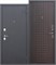 Дверь входная Гарда Муар 8 Черный Муар/Венге (860 мм, Левая) 9617-860L