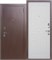 Дверь входная Гарда 8 Медный Антик/Белый ясень (860 мм, Левая) 9615-860L