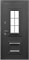Дверь входная 11 см Протерма 3D Стеклопакет Букле графит Белая матовая (860 мм, Правая) 11000-860R