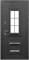 Дверь входная 11 см Протерма 3D Стеклопакет Букле графит Белая матовая (960 мм, Правая) 11000-960R