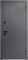 Дверь входная Luxor 2МДФ Вертикаль Зеркало Сатин Графит/Эмалит Белый (860 мм, Правая) 10386-860R