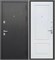 Дверь входная Толстяк Букле Черный/Белый Ясень (860 мм, Левая) 10380-860L