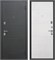Дверь входная 7,5 см. Гарда Муар Черный Муар/Белый ясень (960 мм, Правая) 10375-960R