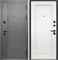 Дверь входная Тайга 9 см. 2МДФ Антик Серебро/Эмалит Белый (960 мм, Правая) 10197-960R