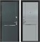 Дверь входная Рига МДФ Лайт Грей Нубук / Веллюто Оскуро (860 мм, Левая) 11578-860L