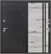 Дверь входная Termo D5 Букле Черный, Дуб Арктик (860 мм, Правая) 11642-860R