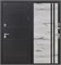 Дверь входная Termo D5 Букле Черный, Дуб Арктик (960 мм, Правая) 11642-960R